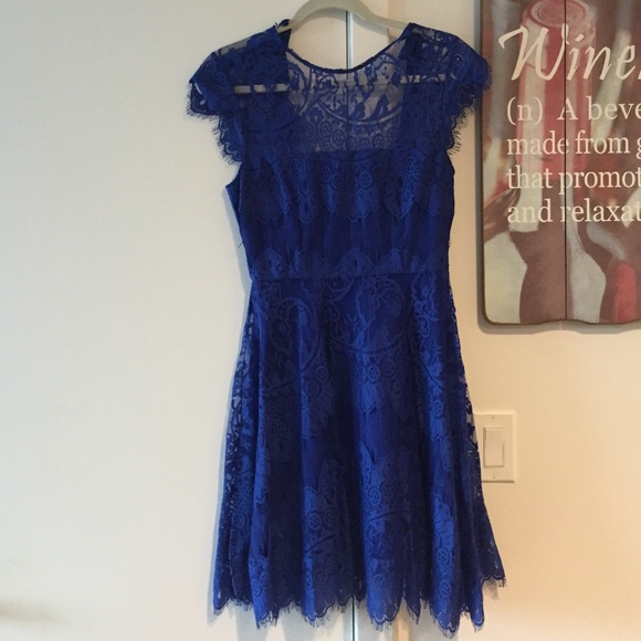 BB Dakota Royal Blue Lace Dress