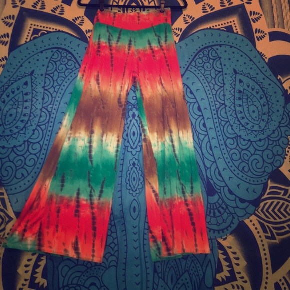 Funky Tye Die Boho Hippie Comfy Pants