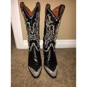 Custom Swarovski boots