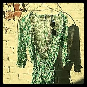 Floral sparkle dress shirt