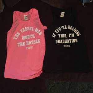 Pink brand graduation shirts
