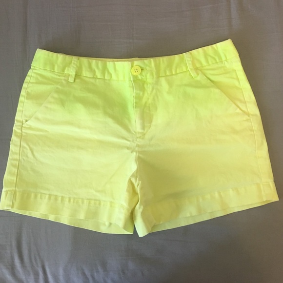 neon yellow Gap chinos, size 2