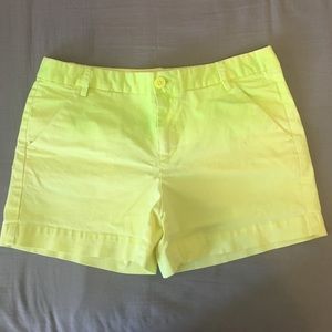 neon yellow Gap chinos, size 2
