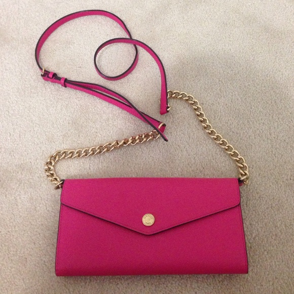 Michael Kors Hot Pink envelope clutch!