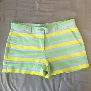 Green, yellow and gray striped Gap chinos, size 2