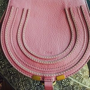 Used authentic Chloe mini Marcie bag in  mauve