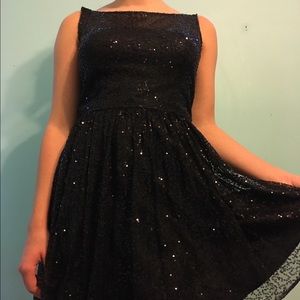 Black glitter homecoming dress!