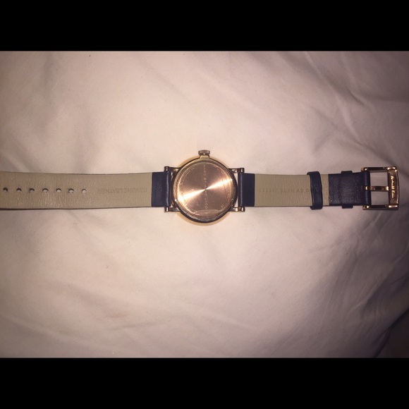 Marc Jacobs Navy blue leather watch
