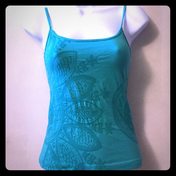 Charlotte Russe teal tank top