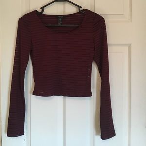 Long sleeve crop
