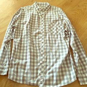 Urban Outfitters Silver Button Down Shirt
