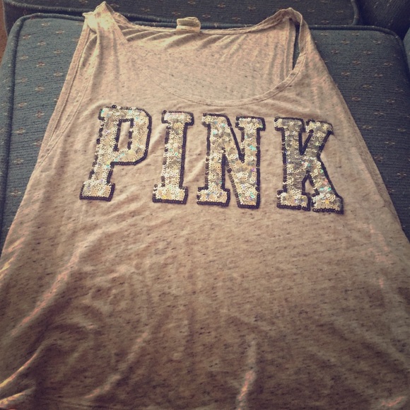 Victoria secret sequin tank top