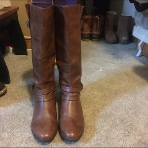 Tan madden girl boots