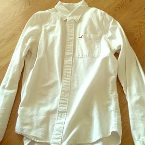 White Hollister Button Down Shirt