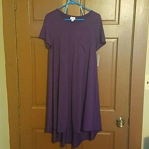 NWT Small purple Lularoe Carly dress