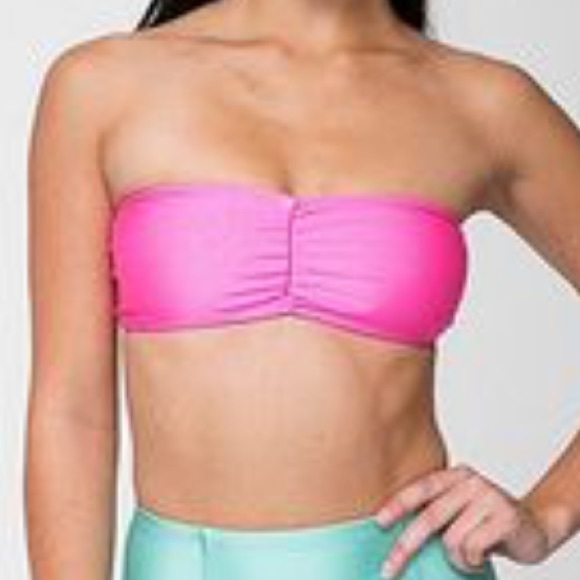 American apparel bandeau swim top