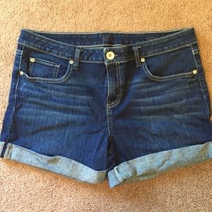Dark Wash Jean Shorts