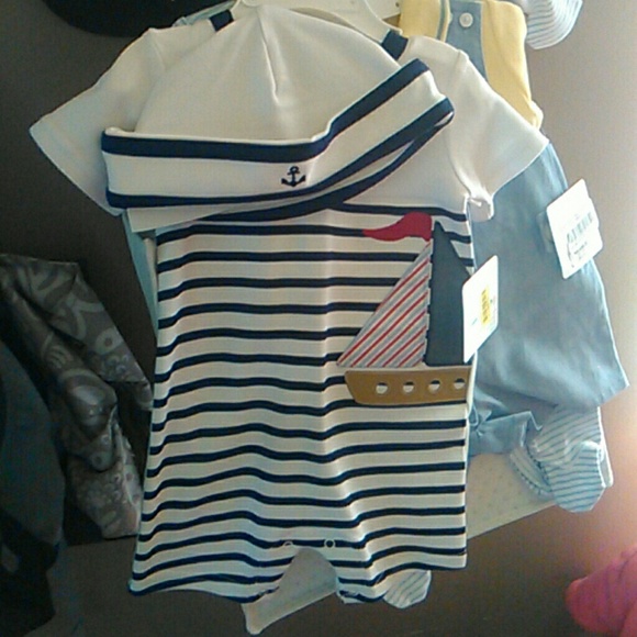 Baby Boy Sailboat Romper