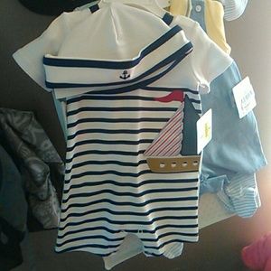Baby Boy Sailboat Romper