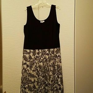 Beautiful black and cream tank dress