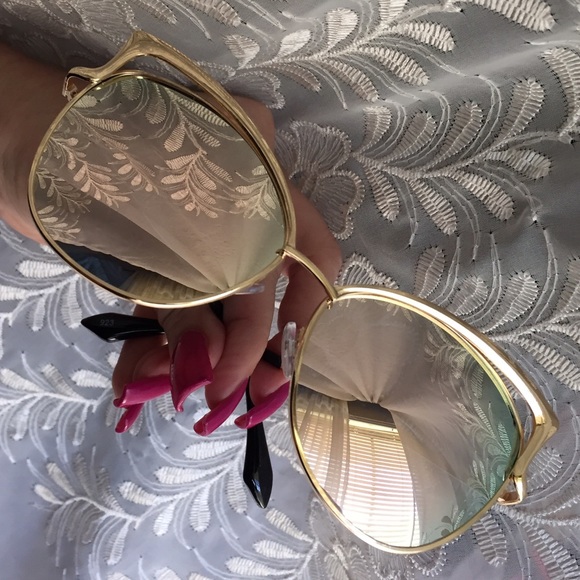 CASE INCLUDED Pink Shiver Mirror Lens Cat Eye - Picture 2 of 4