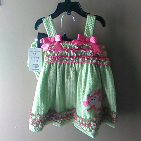 Monkey Seersucker Dress