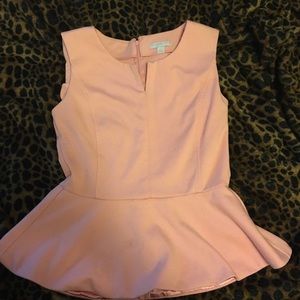 Pink Peplum Top