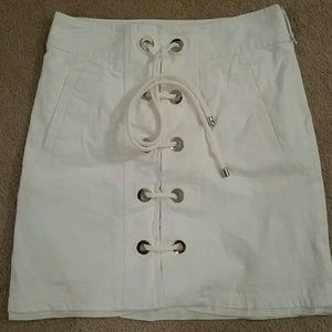 Etcetera short white skirt size 0