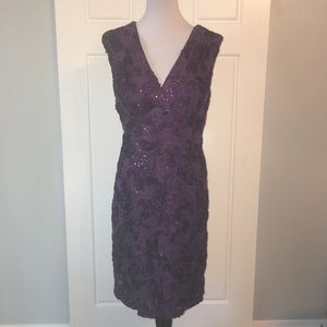 Sequin and Lace Cocktail Dress