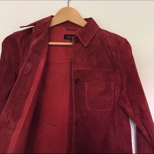 100% real leather cranberry jacket from True Grit