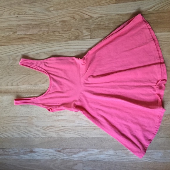 Coral skater dress