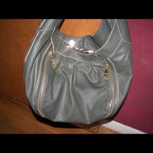 Dana Buchanan Olive Green Hobo Style Purse