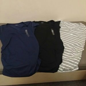 Side ruched maternity too bundle. NWT