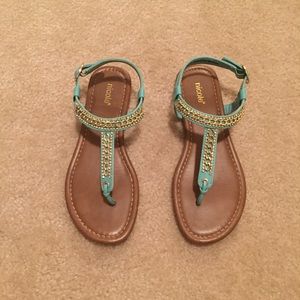 Teal Sandals