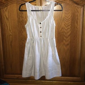 Striped Sleeveless Dress with Pockets