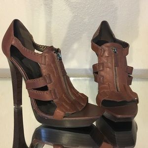Jessica Simpson Striker Rugged Brown Desire Heels