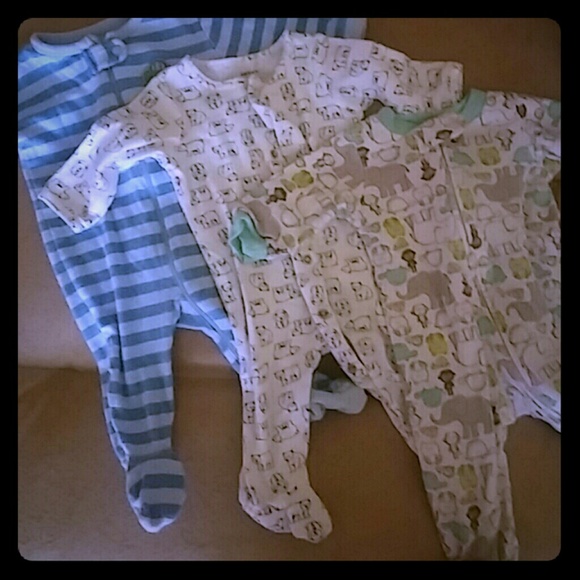 🔴SOLD🔴Baby Boy Bundle Sleepers