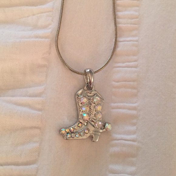 Cowboy boot necklace