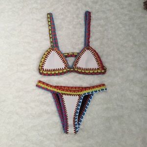 Crochet Reversible Black/White Bathing Suit