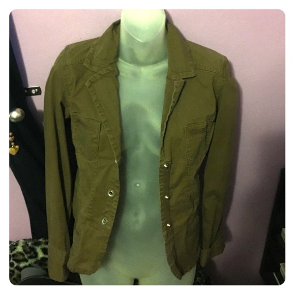 This is a nice brown denim jacket!