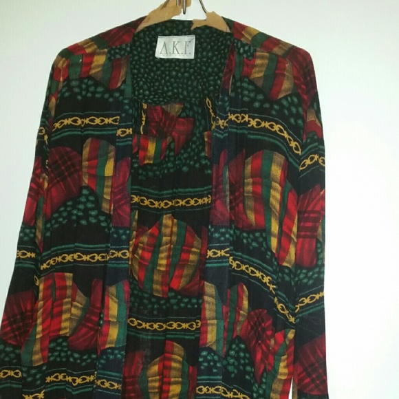 Plus size skirt and top very beautiful colorful su