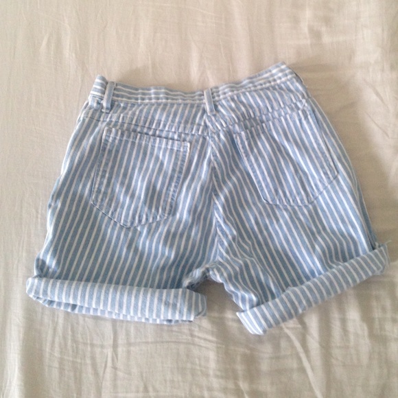 Vintage baby blue striped shorts!! - Picture 3 of 3