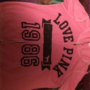 pink brand zip-up