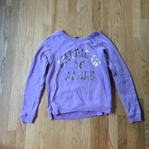 Purple crew neck