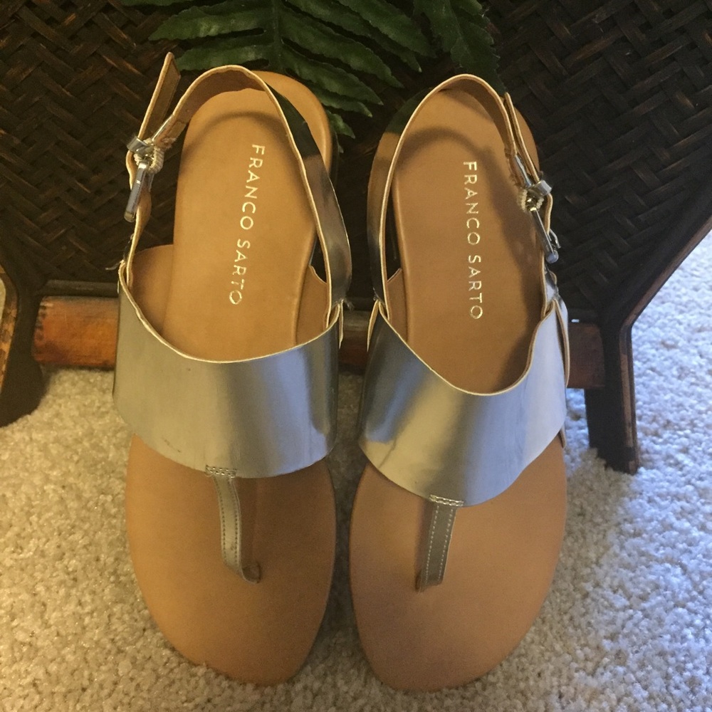 Brand New Franco Sarto Metallic Sandals