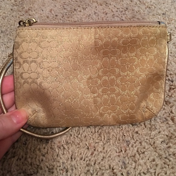 Gold Coach Wristlet - Picture 3 of 4