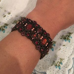 Vintage Inspired Jeweled Bracelet
