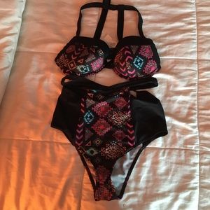 Tribal high waisted bikini