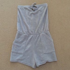 Terrycloth Strapless Romper