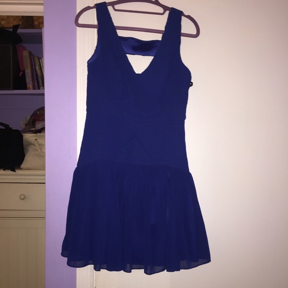 Super cute ModCloth blue chiffon dress